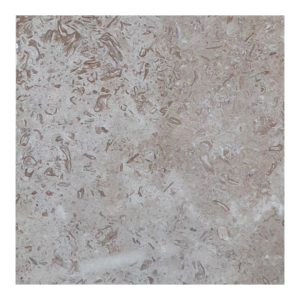 دیوارپوش سنگ طبیعی تراورتن بین کابینتی آشپزخانه رنگ طوسی روشن قابل شست و شو