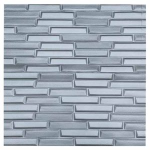 دیوارپوش تایل فومی پشت چسب دار طرح آجری طوسی برای بین کابینتی آشپزخانه قابل شست و شو