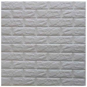 دیوارپوش فومی طرح آجر سفید بین کابینتی آشپزخانه قابل شست و شو