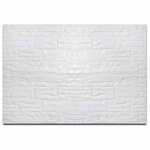 دیوارپوش فوم طرح سنگ سفید برای بین کابینتی آشپزخانه قابل شست و شو