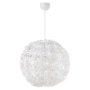 خرید و قیمت چراغ آویز جدید فانتزی پلاستیکی تک شاخه برای اتاق خواب، در رنگبندی سفید و برند ایکیا، با ارتفاع 140 سانتیمتر و قابلیت تعویض لامپ