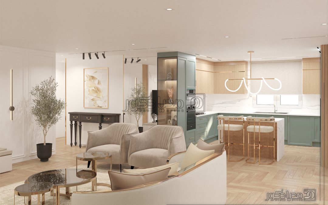 پروژه طراحی داخلی ویلا لوکس هور