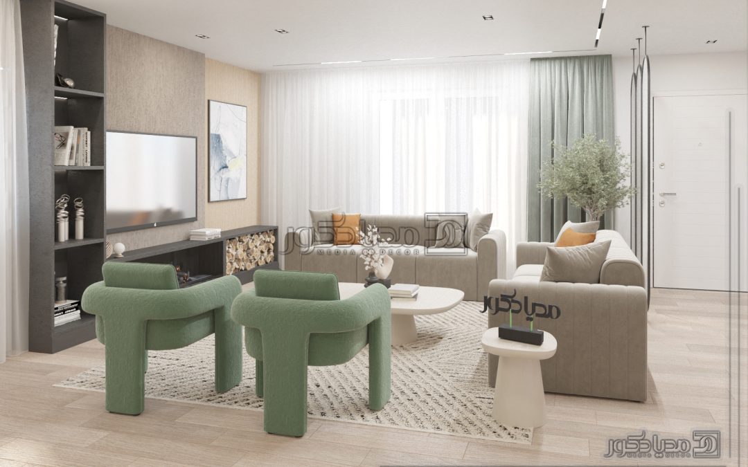 پروژه طراحی داخلی ویلا آرام