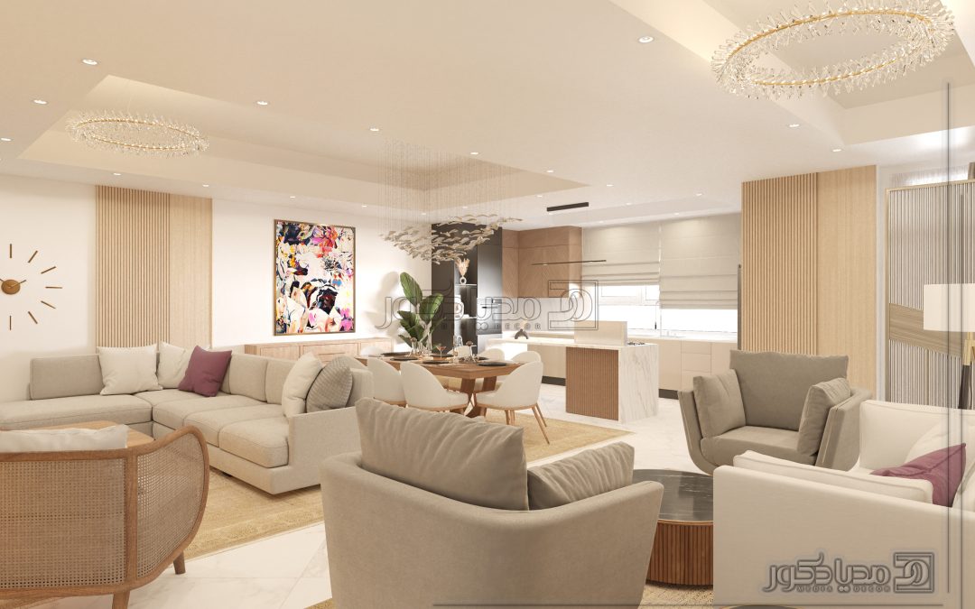 پروژه طراحی داخلی و فرنیش آپارتمان مسکونی وایولت