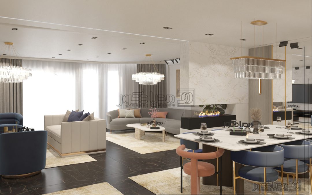 پروژه طراحی داخلی آپارتمان رادیکال