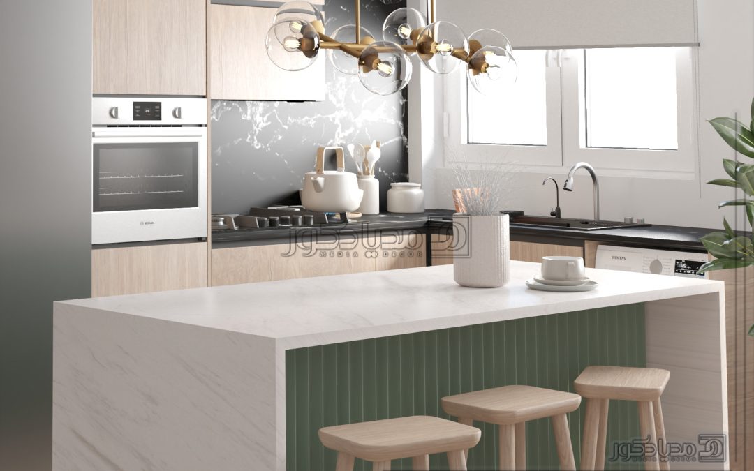 پروژه طراحی داخلی آشپزخانه اسمر