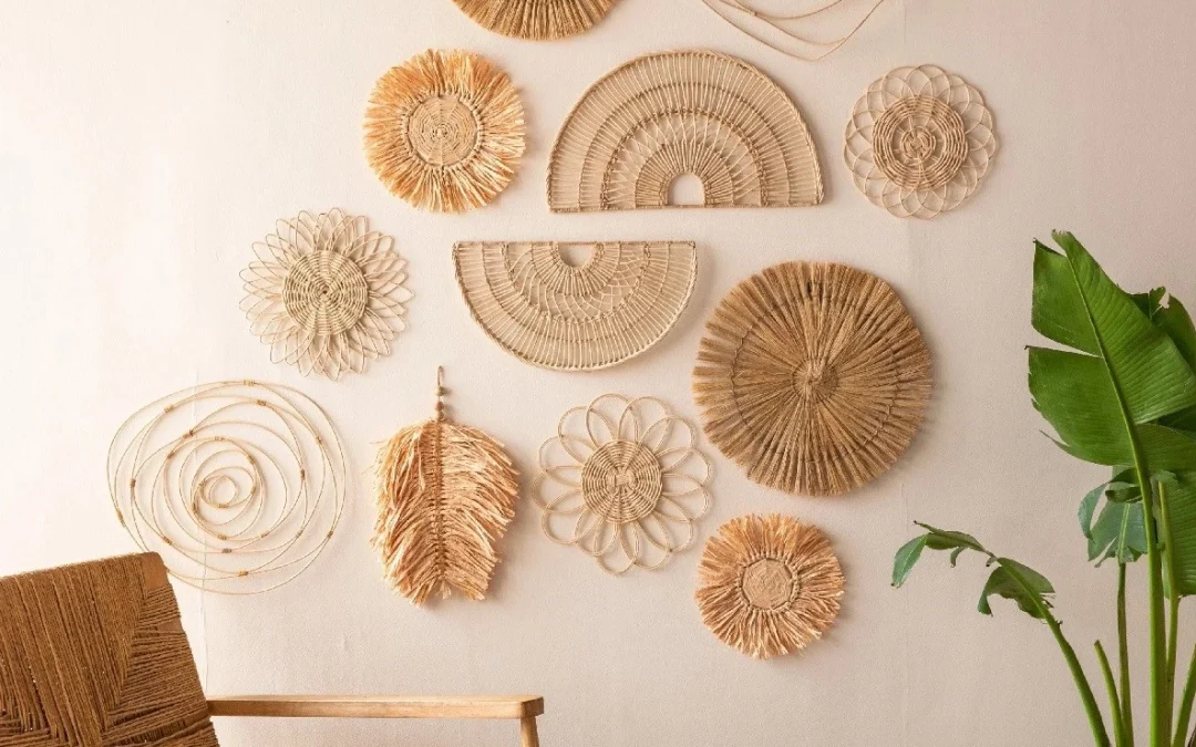 دیوارکوب حصیری