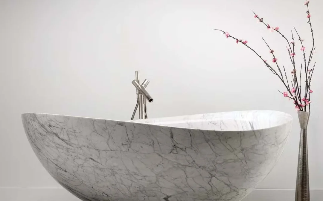 وان و جکوزی حمام سنگی مرمری