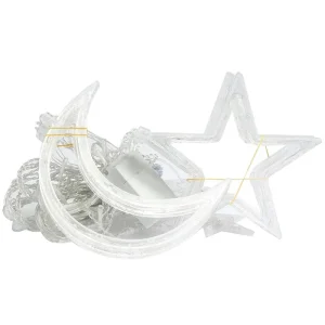 ریسه ال ای دی مدل ماه و ستاره بزرگ نامتقارن کد ASFS52 طول 2.5 متر