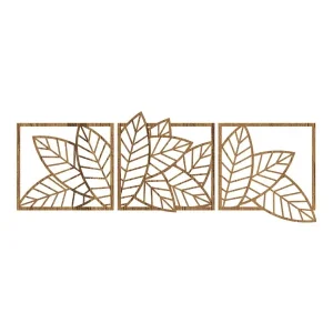 دیوارکوب مدل برگ کد 70047 مجموعه سه عددی