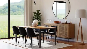 استفاده از آباژور کنار میز ناهار خوری