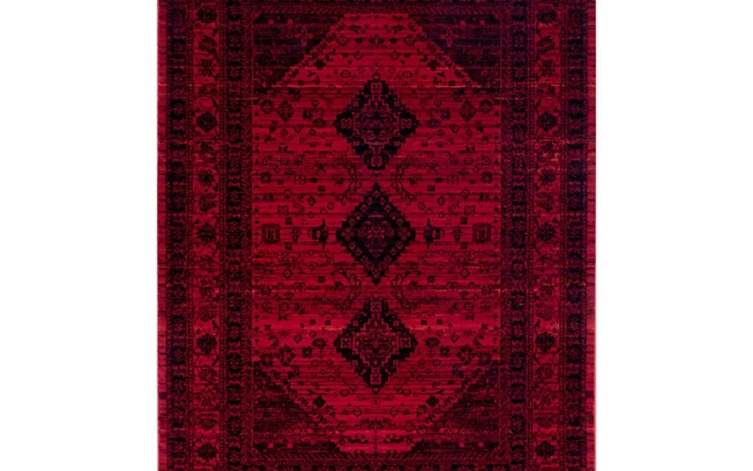 ایده های دکور با فرش قرمز لاکی سنتی