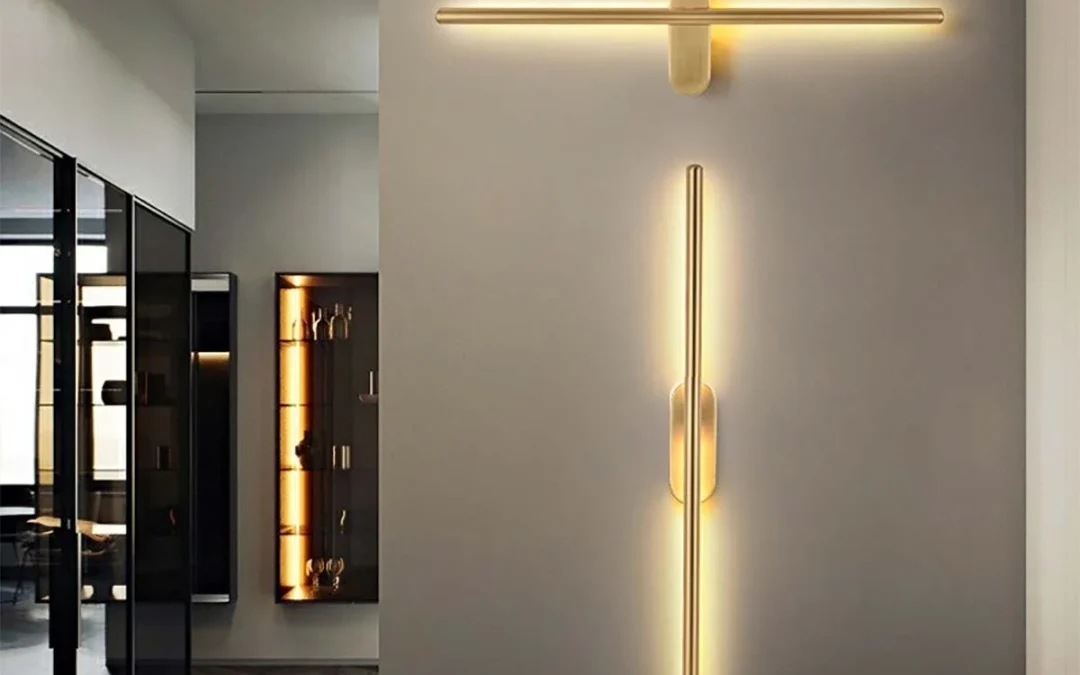 ایده های دکوراسیون با چراغ دیواری خطی