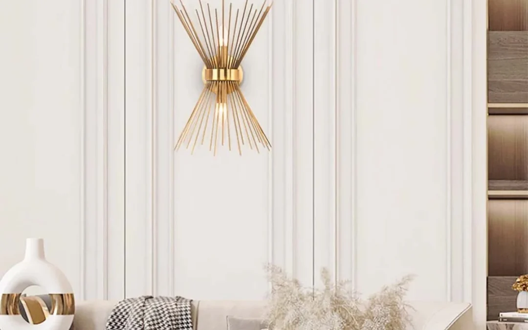 ایده های دیزاین با چراغ دیواری پذیرایی