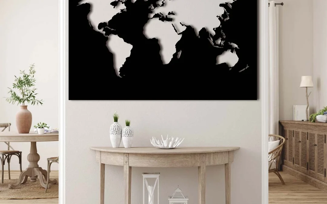 بهترین محل نصب دیوارکوب نقشه جهان