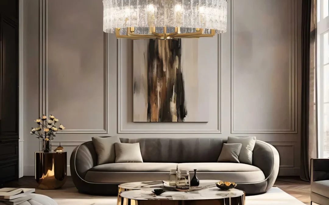 ست کردن مبل و لوستر