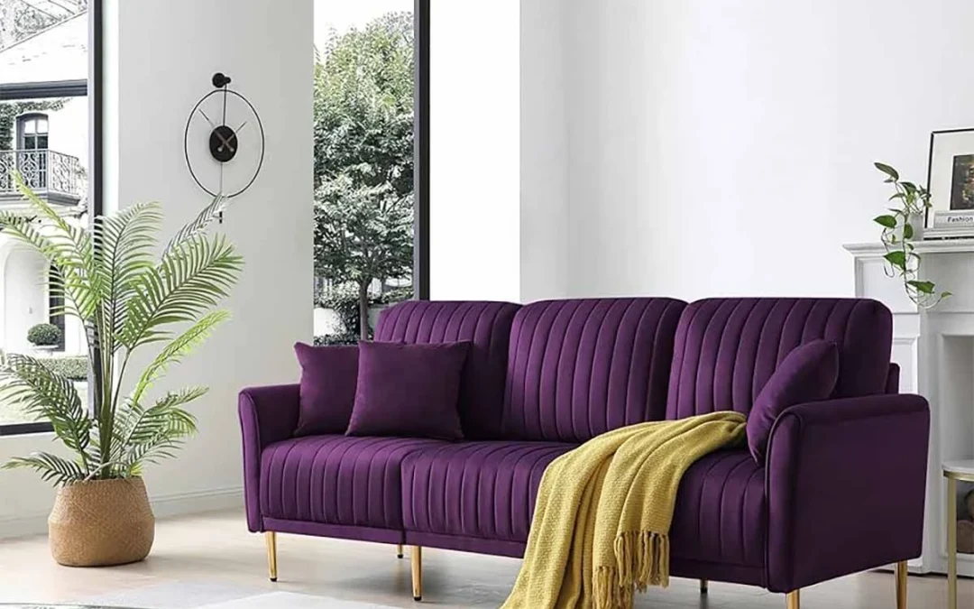 مبل راحتی بنفش