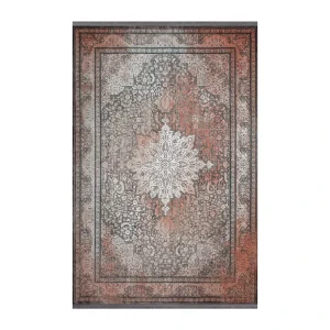 فرش ماشینی بهشتی مدل لاریسا کد 9045 زمینه طوسی