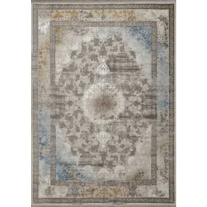 فرش ماشینی افرند کد 2265 زمینه صدفی