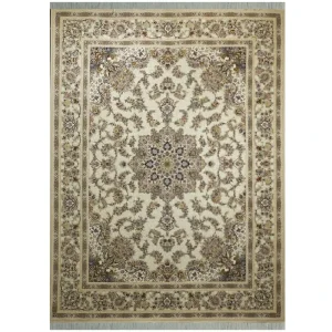 فرش ماشینی کد afrand_2234 زمینه کرم