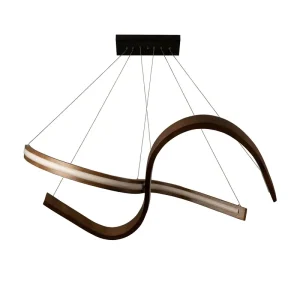 لوستر مدل چوبی طرح S