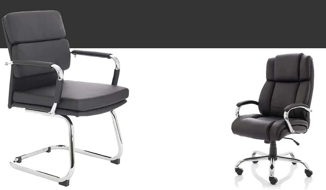 مقایسه صندلی اداری بدون چرخ و صندلی اداری چرخ دار | کدام انتخاب مناسب شماست؟