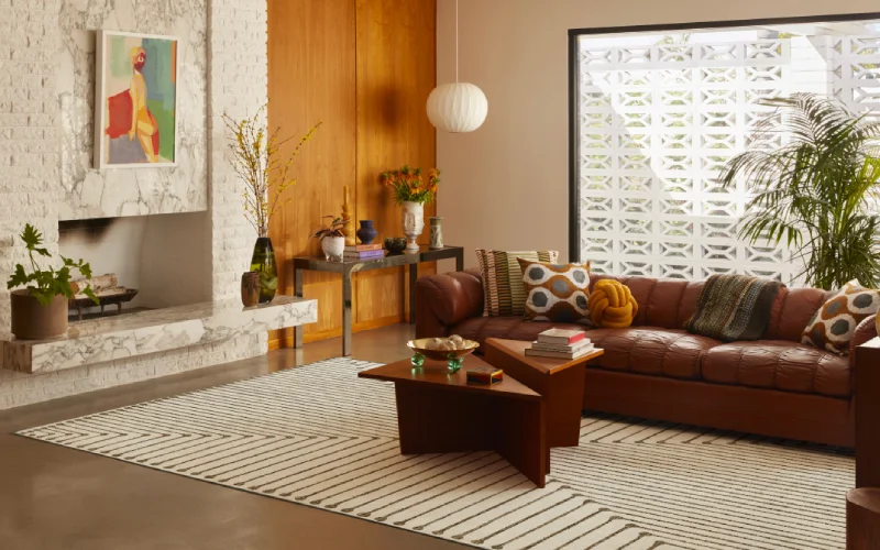 فرش مناسب برای مبل ال و راحتی