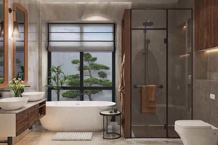 حمام مستر شیشه ای