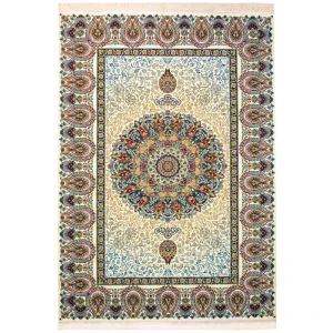 فرش ماشینی سهند کد VF24.5B زمینه کرم