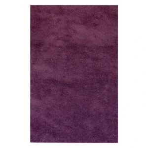 فرش ماشینی مدل شگی فلوکاتی زمینه بنفش