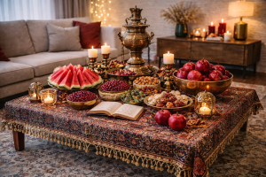 دیزاین میز شب یلدا