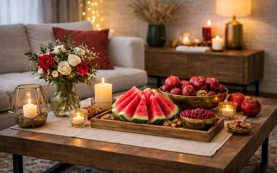 تزیین شب یلدا ساده و شیک؛ بدون خرج زیاد