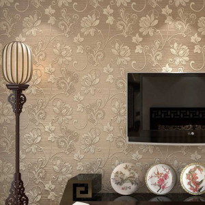 تصویر شاخص طراحی پشت تلویزیون با کاغذ دیواری