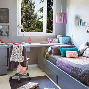 دکوراسیون اتاق خواب دخترانه کوچک