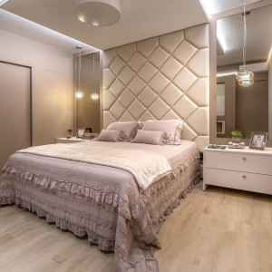 اتاق خواب مدرن با تخت پیش ساخته