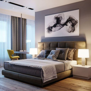 اتاق خواب مدرن کوچک