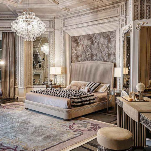 اتاق خواب نئوکلاسیک مدرن لاکچری