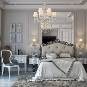 اتاق خواب نئوکلاسیک مدرن طوسی کرم