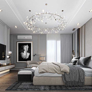 اتاق خواب نئوکلاسیک مدرن طوسی لوکس