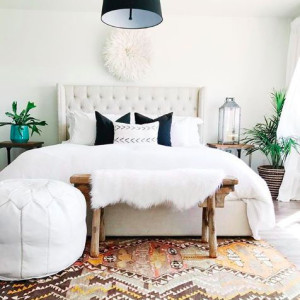 طراحی اتاق خواب مهمان با رنگ سفید