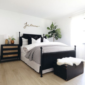 تزیین اتاق مهمان زیبا مشکی و سفید