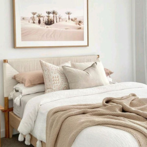 دکوراسیون اتاق خواب مهمان کرم سفید