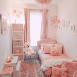 دکوراسیون اتاق کودک دختر صورتی شیک و زیبا