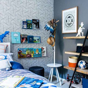 دکوراسیون اتاق کودک پسر سرمه ای آبی
