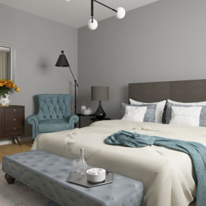 اتاق خواب طوسی دو نفره