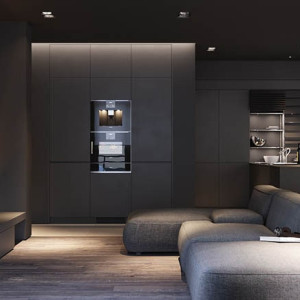 دکوراسیون طوسی مونوکروم خانه مدرن