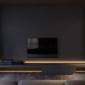 دکوراسیون طوسی تیره نشیمن