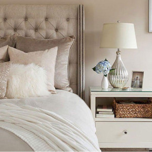 رنگ اتاق خواب بژ و سفید