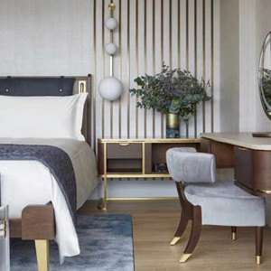 رنگ اتاق خواب طوسی و کرم