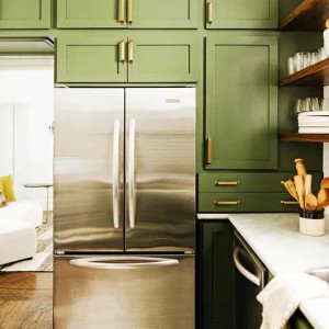 کابینت سبز آشپزخانه